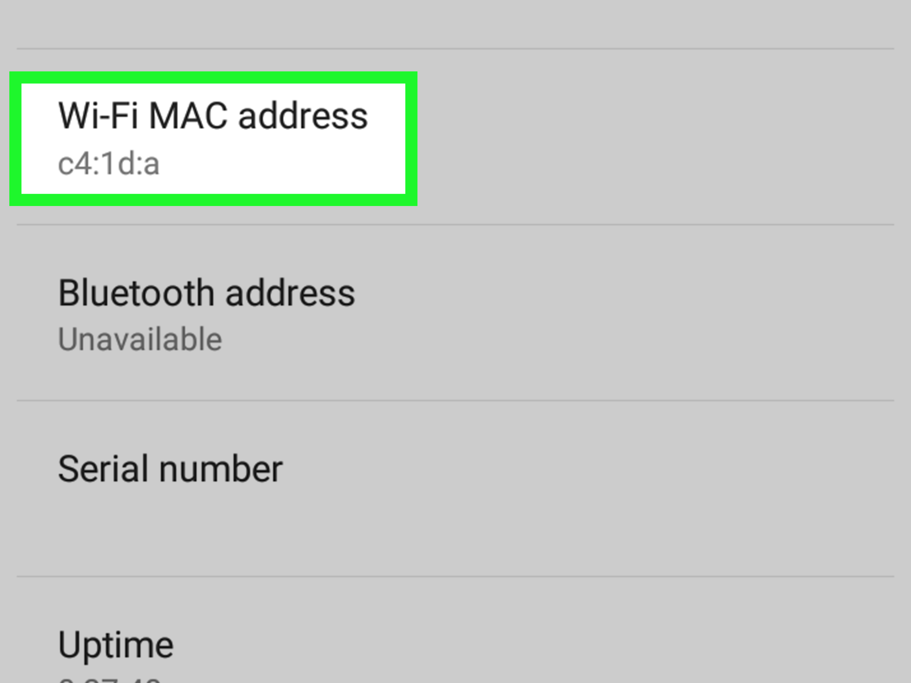 samsung mac address for dryer